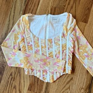 SABO Floral Corset Top •S•